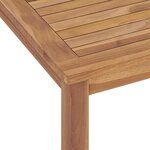 vidaXL Table à dîner de jardin 120x70x77 cm Bois de teck solide