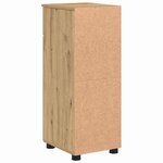 vidaXL Cabinet de salle de bain chêne artisanal 30 x 35 x 80 cm