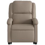 vidaXL Fauteuil inclinable de massage électrique cappuccino similicuir
