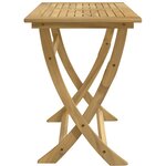 vidaXL Table pliable de jardin 110x55x75 cm bois d'acacia solide