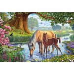 Puzzle 150 pieces Chevaux dans le ruisseau - SCHMIDT SPIELE