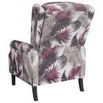 vidaXL Fauteuil inclinable Motif à fleurs Tissu