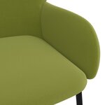 vidaXL Chaises à manger lot de 2 Vert clair Velours