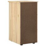 vidaXL Armoire Marron 34 x 39 x 61 5 cm Bois de Pin Massif