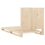 vidaXL Cadre de lit et tête de lit 100x200 cm bois de pin massif