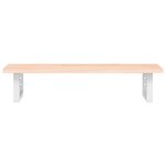 vidaXL Étagère de vasque murale acier et bois de chêne massif