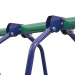 vidaXL Ensemble de balançoire avec toboggan et 3 sièges Orange