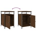 vidaXL Tables de chevet 2Pièces Chêne marron 40x42x60cm Bois d'ingénierie