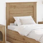 vidaXL Tête de lit Chêne artisanal 80 cm Bois d'ingénierie
