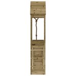 vidaXL Maisonnette de jeu avec mur d'escalade bois de pin imprégné