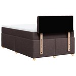 vidaXL Sommier à lattes de lit avec matelas Marron foncé 120x200 cm