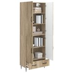 vidaXL Ensemble de Meubles 2 Pièces 66 x 34 5 x 95 cm Bois d'ingénierie