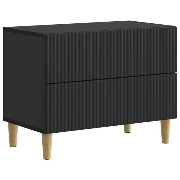 vidaXL Cabinet de chevet Noir 62 x 34 5 x 48 cm Bois d'ingénierie
