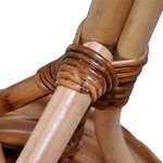 vidaXL Chaises d'extérieur 6 Pièces Rotin naturel Marron