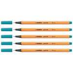 Stylo-Feutre POINT 88 Pointe Fine 0 4 mm bleu clair x 5 STABILO