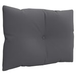 vidaXL Coussins de palette lot de 3 anthracite tissu