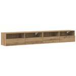Meubles TV vidaXL 2 Pièces Chêne artisan 100x30x30 cm Bois d'ingénierie