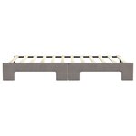 vidaXL Lit de jour avec lit gigogne taupe 90x200 cm tissu