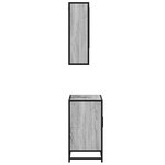 vidaXL Ensemble de meubles de salle de bain 2 Pièces Sonoma gris