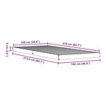vidaXL Cadre de lit surélevé Blanc 100 x 210 cm Bois de pin massif