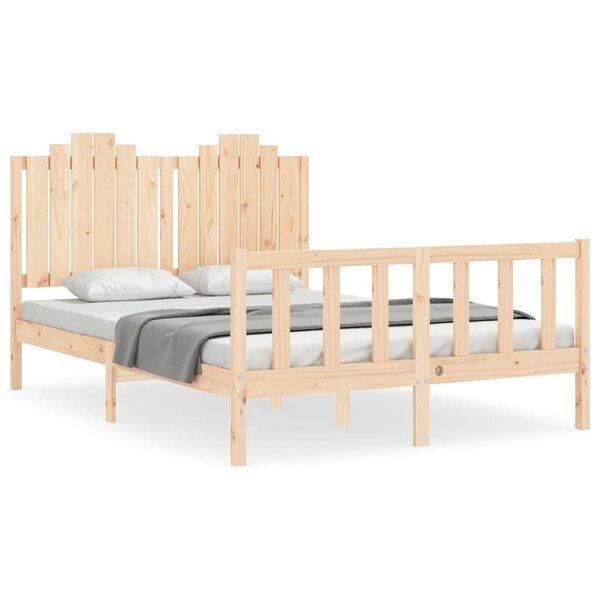 vidaXL Cadre de lit sans matelas 140x200 cm bois massif de pin