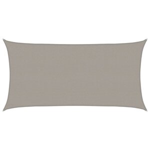 vidaXL Voile d'ombrage 160 g/m² rectangulaire gris clair 2x3 5 m PEHD