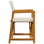 vidaXL Chaises de jardin pliables lot de 4 blanc crème tissu