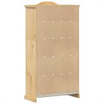 vidaXL Vitrine en verre Corona 99x43x187 cm bois massif de pin