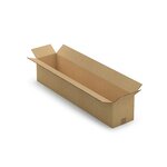 Caisse carton longue double cannelure à grande ouverture raja 100x20x20 cm (lot de 10)