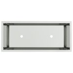 vidaXL Jardinière Élevée 60x26x45 cm Acier Galvanisé