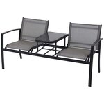 Progarden table et banc de jardin à deux places