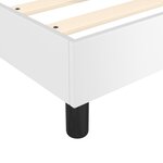 vidaXL Sommier à lattes de lit avec matelas Blanc 140x200cm Similicuir
