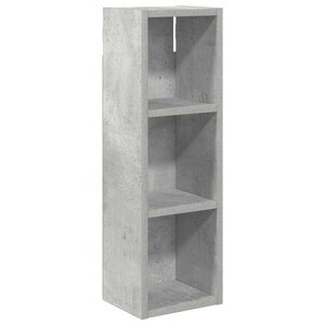 vidaXL Armoire murale de salle de bain Gris Béton 20 x 16 x 62 5 cm