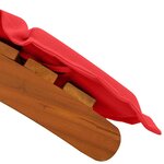 vidaXL Chaise longue 2 Pièces Rouge 184 x 55 x 64cm Bois d'acacia massif
