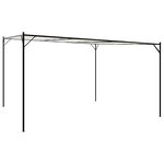 vidaXL Belvédère blanc 4x4 m 180 g/m² tissu et acier