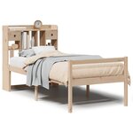 vidaXL Lit bibliothèque sans matelas 100x200 cm bois massif de pin