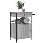 vidaXL Chariot de cuisine sonoma gris 56x43x89 5 cm bois d'ingénierie