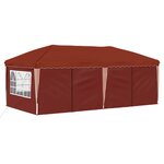 vidaXL Tente de fête pop-up 575 x 288 x 245 cm Terre cuite