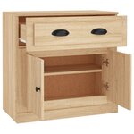 vidaXL Buffet chêne sonoma 70x35 5x67 5 cm bois d'ingénierie