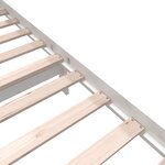 vidaXL Cadre de lit sans matelas blanc bois massif 120x200 cm