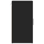 vidaXL Armoires à chaussures 2 Pièces Noir 32x35x70 cm Aggloméré