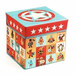Djeco DD04489 - Coffre à jouets siège Étoiles