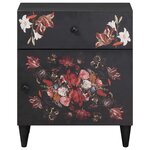 vidaXL Table de chevet avec tiroir Multicolore 50 x 33 x 60 cm