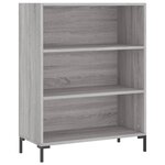 vidaXL Buffet haut Sonoma gris 69 5x34x180 cm Bois d'ingénierie