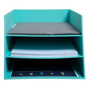 Corbeille À Courrier Combo 3 Niveaux Carton Teksto - Couleurs Assorties - X 4 - Exacompta