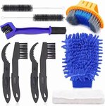 ACROPAQ Kit de nettoyage pour vélo - Ensemble de 10 outils - Gardez votre vélo impeccable