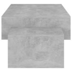 vidaXL Table basse Gris béton 105x55x32 cm Bois d’ingénierie