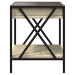 vidaXL Table basse avec LED Infinity chêne sonoma 40x40x49 cm