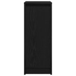 vidaXL Armoire à chaussures chêne noir 29 5x34x76 cm bois d'ingénierie