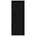 vidaXL Armoire murale noir 30x30x80 cm Bois de pin massif